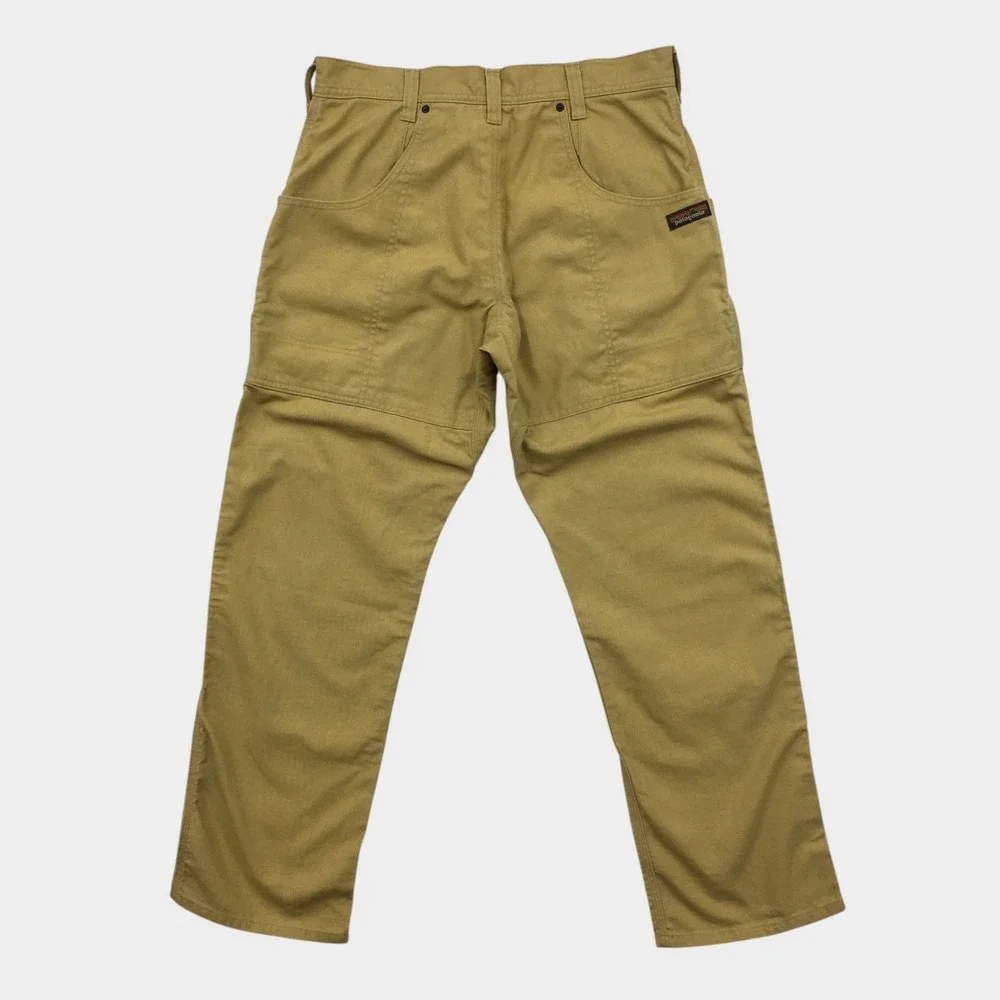 Patagonia Iron Forge Hemp Canvas Double Knee Pants Tan Brown Mens 32 Workwear